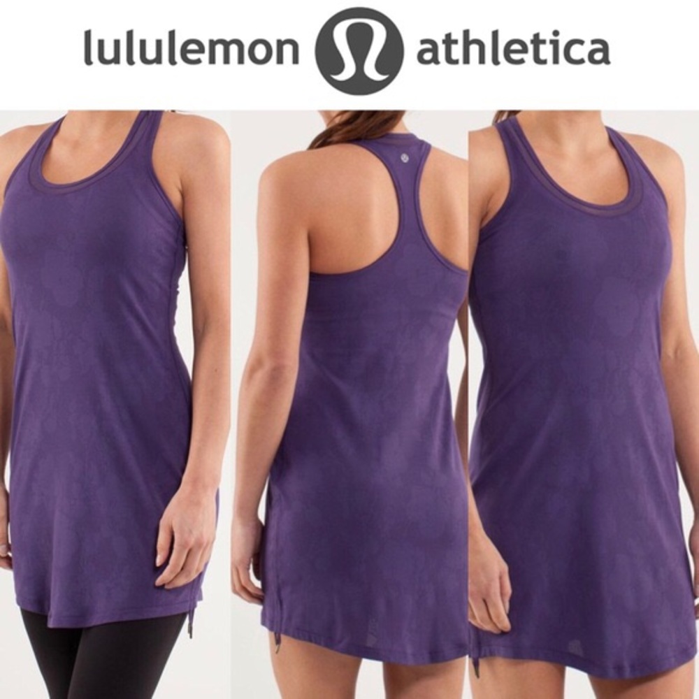 Lululemon It’s a Cinch Jacquard Tie Dress Grape 8